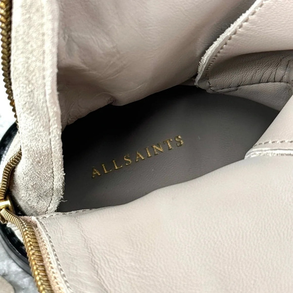 NEW AllSaints Misty Lace Up Combat Boots. Suede Leather Ankle. Taupe. 36. US 6 - Picture 7 of 16